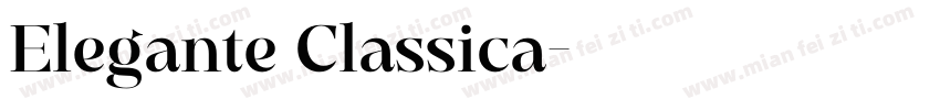 Elegante Classica字体转换
